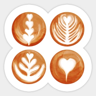 Latte Artistry Sticker